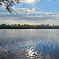 Still water reflections on a quiet morning